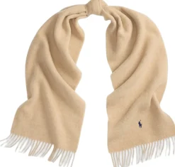 Fringe-Trim Wool Scarf