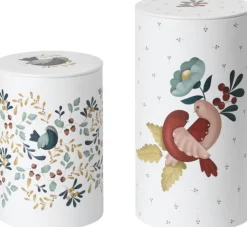 GC Cottage Opbevaringsdåse Ø10/Ø11 hvid m. deko 2 stk.