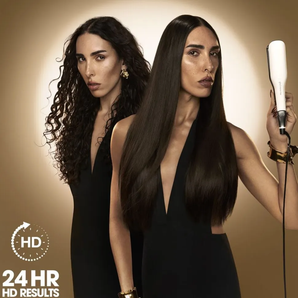 ghd Chronos Max - Wide Plate Hair Straightener White