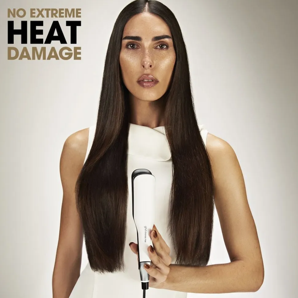 ghd Chronos Max - Wide Plate Hair Straightener White