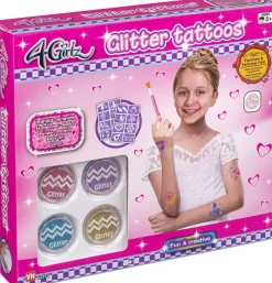 4-GIRLZ GLITTER TATOO SÆT