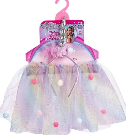 4-Girlz skørt og hårbøjle med enhjørningehorn. Str. 3-6 år.