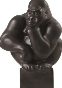 Gorilla figur, graphite, 39 cm.