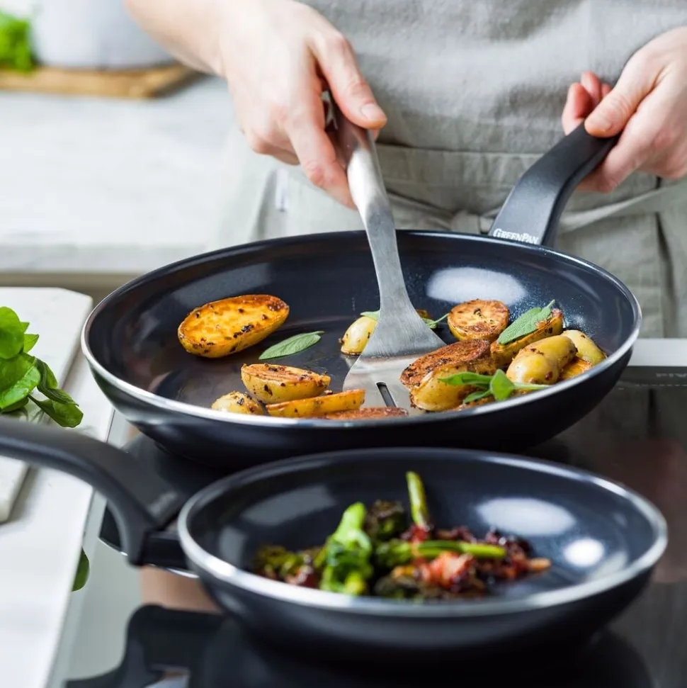 GP-ESSEN FBl Alu Perf-ind opn fry set 2pc 20+28