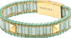 Green Aventurine Stud Bracelet