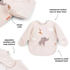 Hagesmæk m/ærmer og lomme Playground Pudder