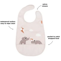 Hagesmæk m/Velcro Playground Pudder