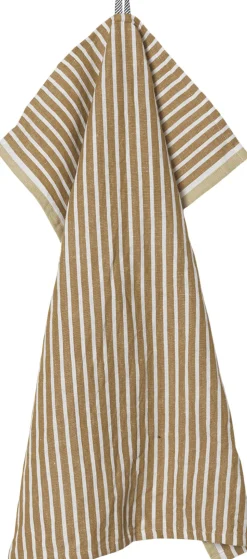 Hale Tea Towel - Golden Brown/Silver Fern