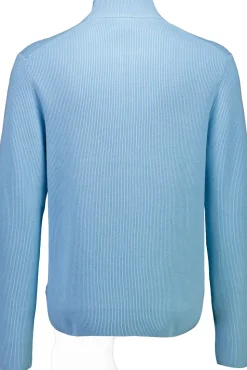 Half zip rib knit