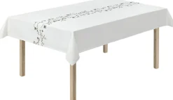 Hammershøi Christmas Dug 150x370 cm hvid m. deko