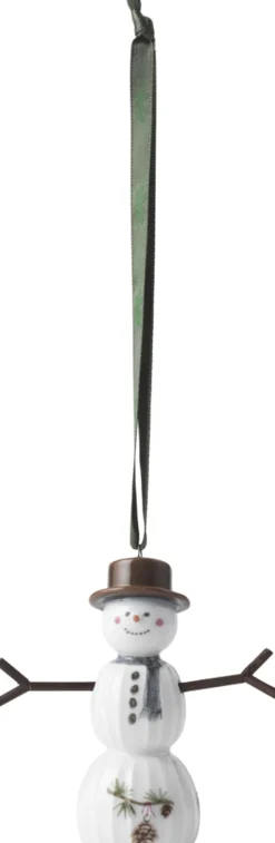 Hammershøi Christmas Snemand hængende H9. 5 hvid m. deko