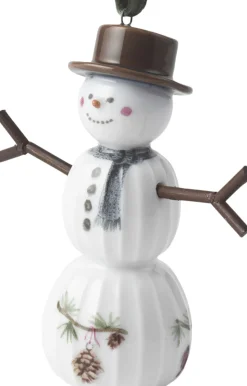 Hammershøi Christmas Snemand hængende H9. 5 hvid m. deko