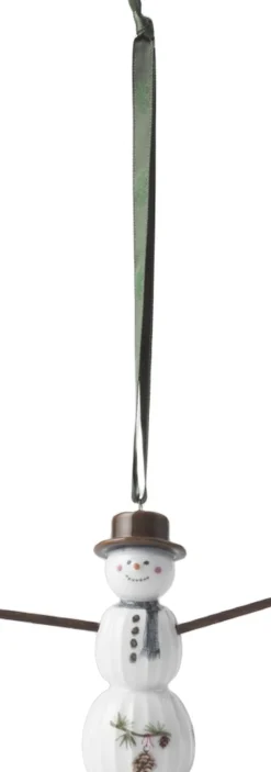 Hammershøi Christmas Snemand hængende H9. 5 hvid m. deko