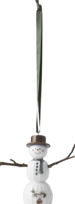 Hammershøi Christmas Snemand hængende H9. 5 hvid m. deko