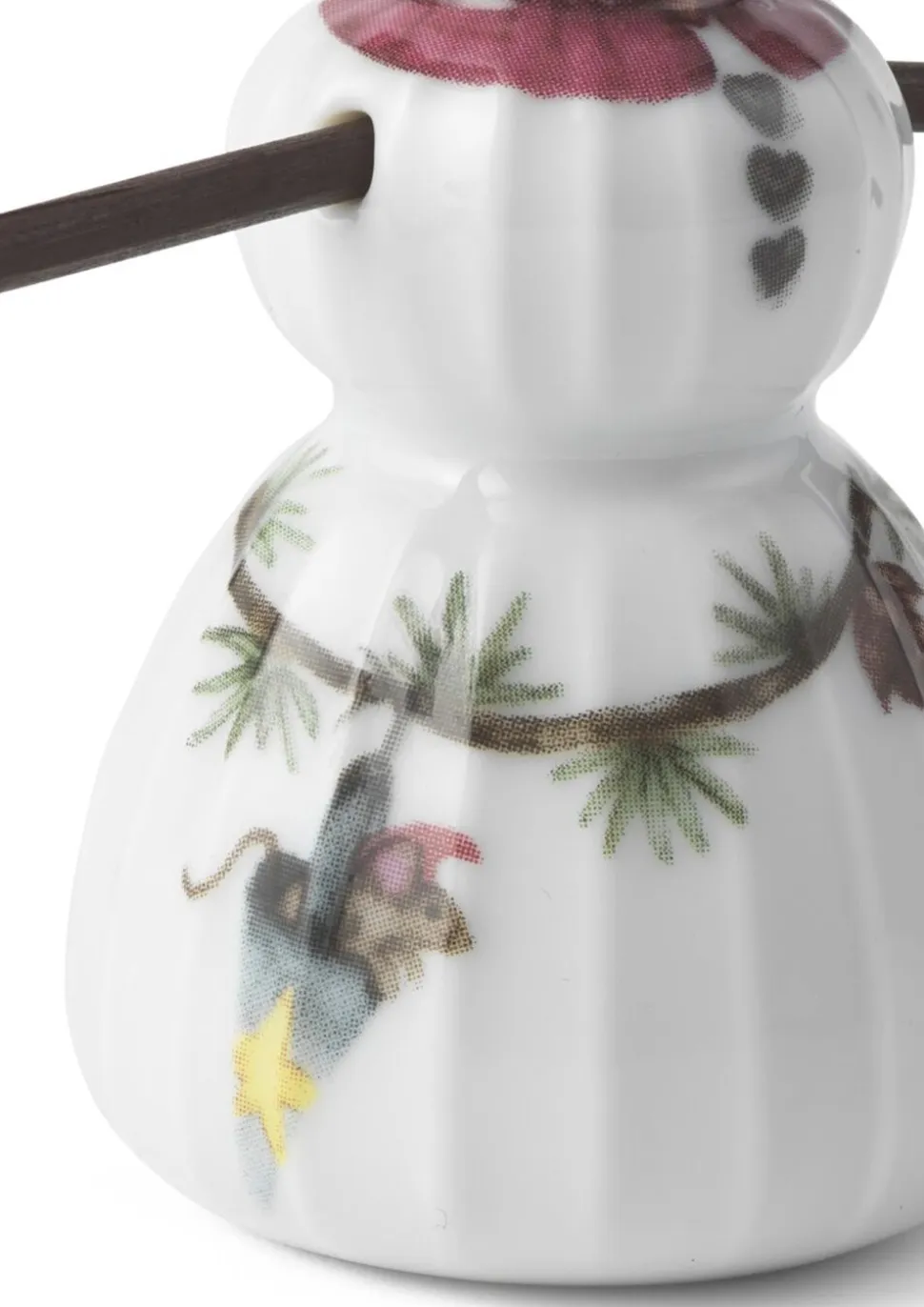 Hammershøi Christmas Snepige H8 hvid m. deko