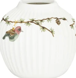 Hammershøi Christmas Vase H13 hvid m. deko
