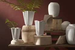 Hammershøi Unfold Vase H20. 5 cm hvid