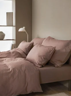 Harmoni stonewashed sengesæt varm rosa