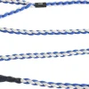 HAY Dogs Leash-Braided-Blue, off-wh