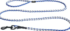 HAY Dogs Leash-Braided-Blue, off-wh