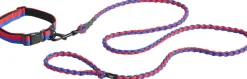 HAY Dogs Leash-Braided-Red, blue