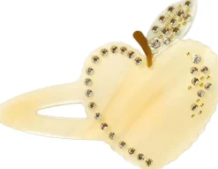 Heart Apple Hairclip, Pear Sorbet