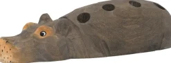 Hippo Pencil Holder - Hand-carved