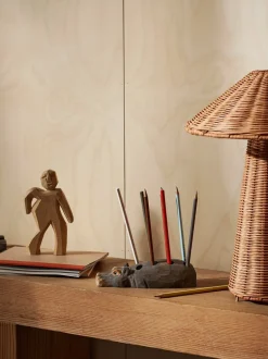 Hippo Pencil Holder - Hand-carved