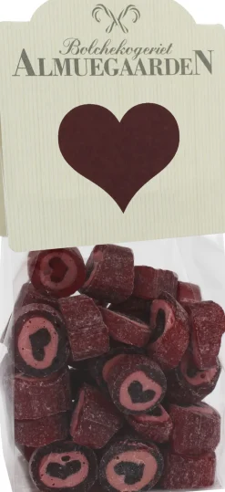 Hjerte bolcher med smag af kirsebær (anledningskort)