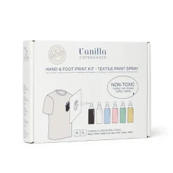 Hånd og fodaftryk - Tekstil spray