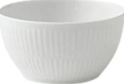 Hvid Riflet 15 cl. sukkerskål