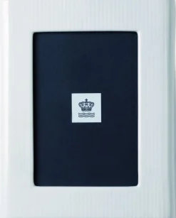 Hvid Riflet billedramme 21 cm