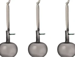 Iittala glasæbler 3-pak grå