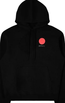 Japanese Sun Hoodie Sweat - Black