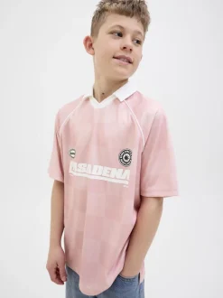 JCOLIDO AOP MESH OPEN COLLAR POLO J