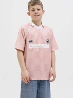 JCOLIDO AOP MESH OPEN COLLAR POLO J