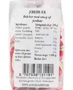 Jordbær bolcher med smag af friske jordbær