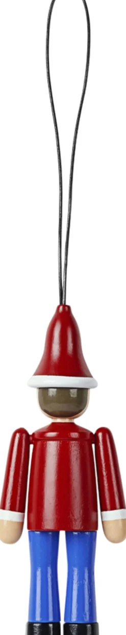 Julepynt Jule Ole & Jule Lise rød/blå/hvid