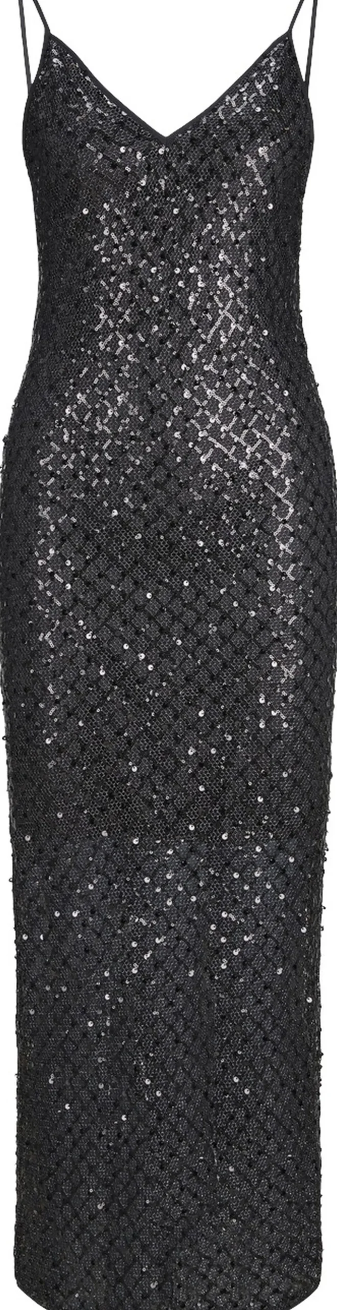 JXFIE GLITTER LONG DRESS WVN LN