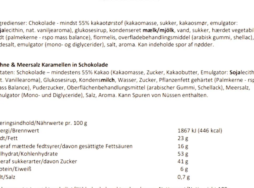 Karamelkugler: Fløde & Salt i mørk chokolade elegance