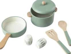 Køkkengryde og -pandesæt, træ