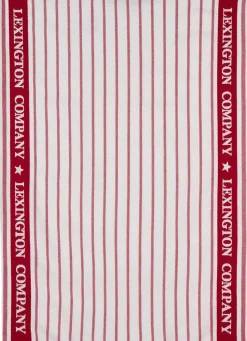 Køkkenhåndklæde stribet i økologisk bomuld