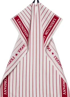 Køkkenhåndklæde stribet i økologisk bomuld