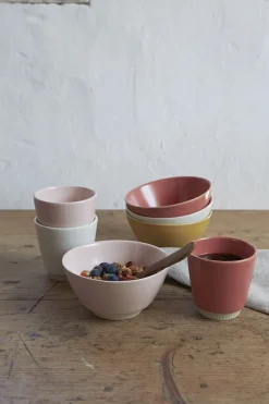 Knabstrup Colorit, skål, rosa, Ø14 cm