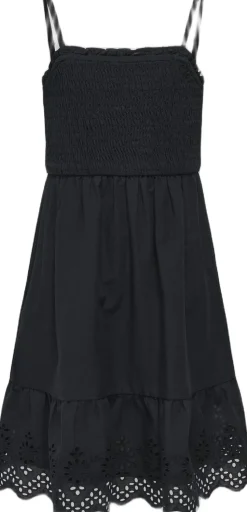 KOGLOU LIFE EMB SMOCK DRESS WVN