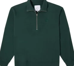 KOJI HALF ZIP SWEAT-GREEN GABLES