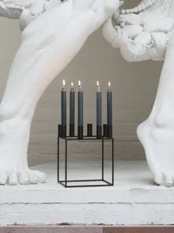 Kubus 8, Candle Holder, Black