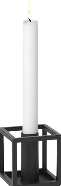 Kubus 1, Candle Holder, Black