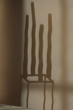 Kubus 4, Candle Holder, Black