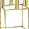 Kubus 4, Candle Holder, Gold-plated